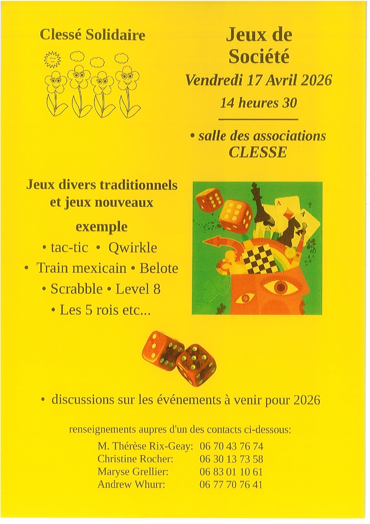 Clessé solidaire - 17 avril 2026