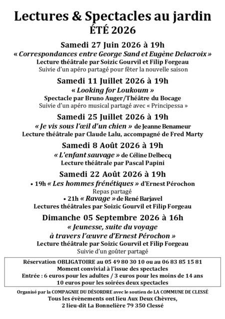 Agenda compagnie du désordre
