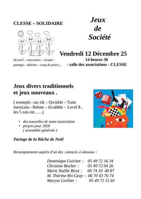 Clessé solidaire - 12 décembre 2025