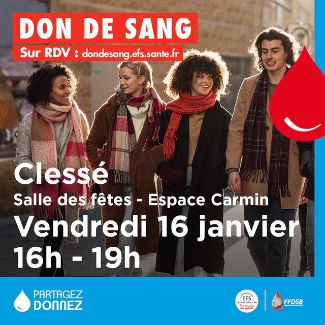 Don du sang - 16 janvier 2026