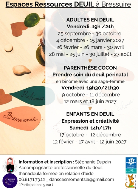 Espaces ressources deuil BRESSUIRE